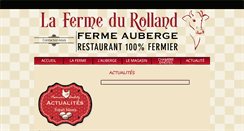 Desktop Screenshot of lafermedurolland.fr